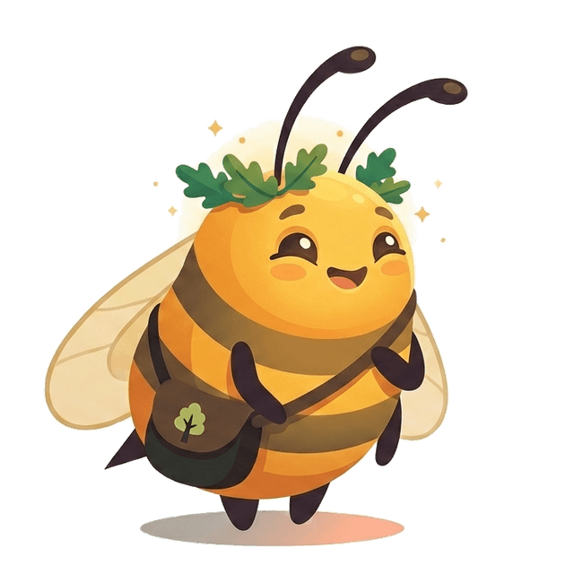 Blossom the mascot, a friendly plant character