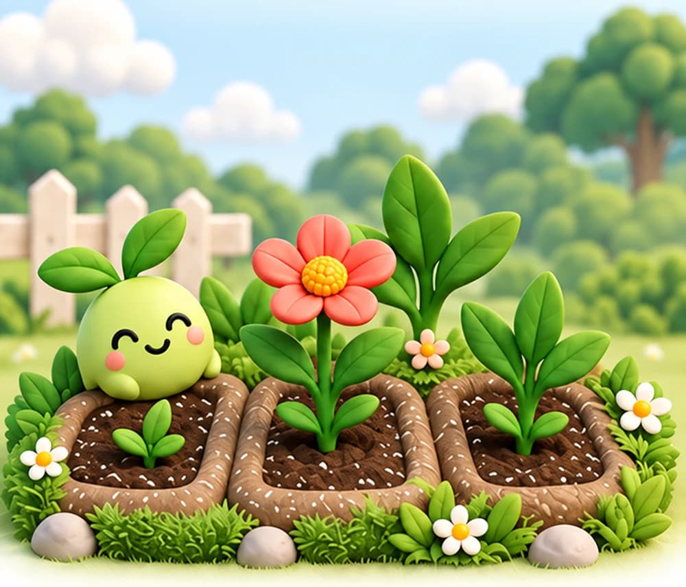 Pip’s growing garden of leaves and flowers